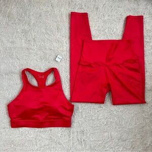 Women's Red Activewear Set